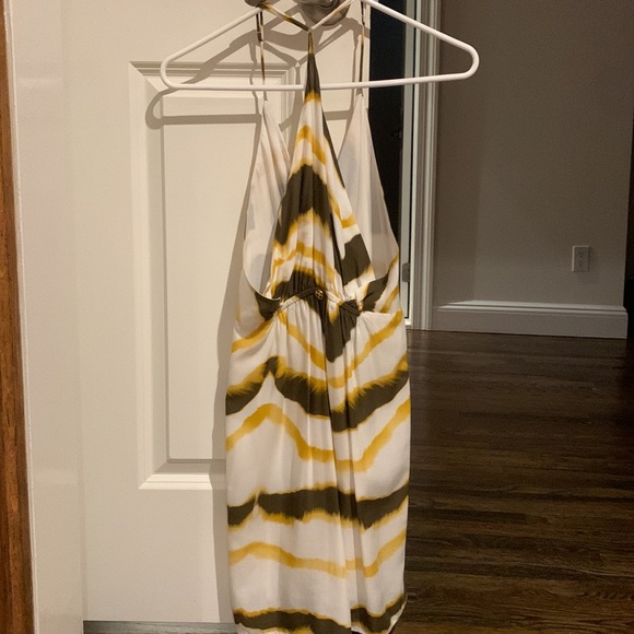 Vix Lux Beach Cover Up With In White, Gold & Brown Size Small Petite - Picture 2 of 9